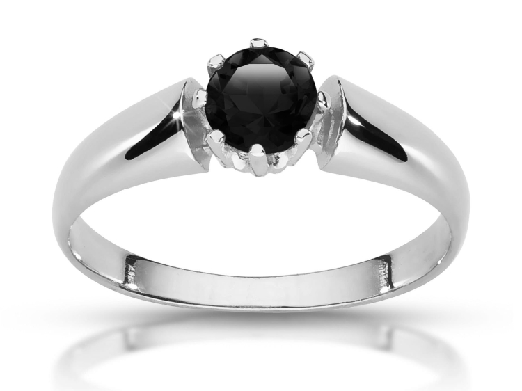 Pierścionek zaręczynowy z czarnym diamentem – prezentacja oprawy – ABGOLD Baczyński