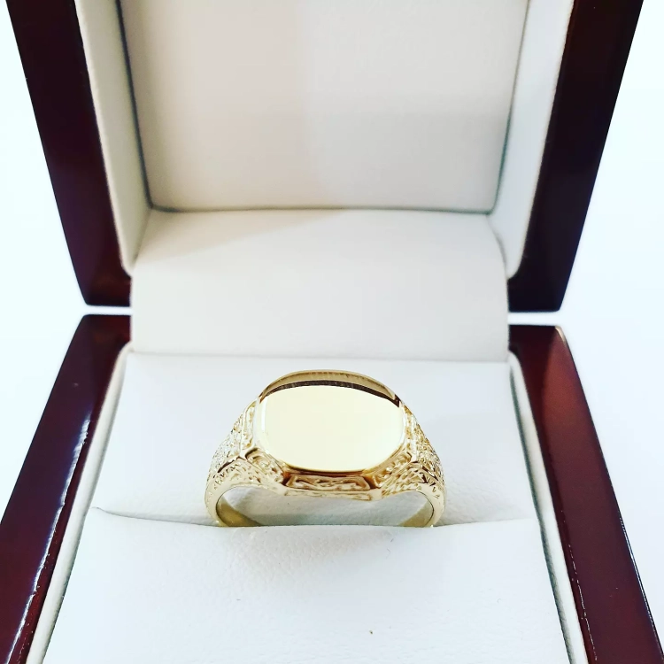 Sygnet męski próba 585 – w pudełku jubilerskim – ABGOLD Baczyński