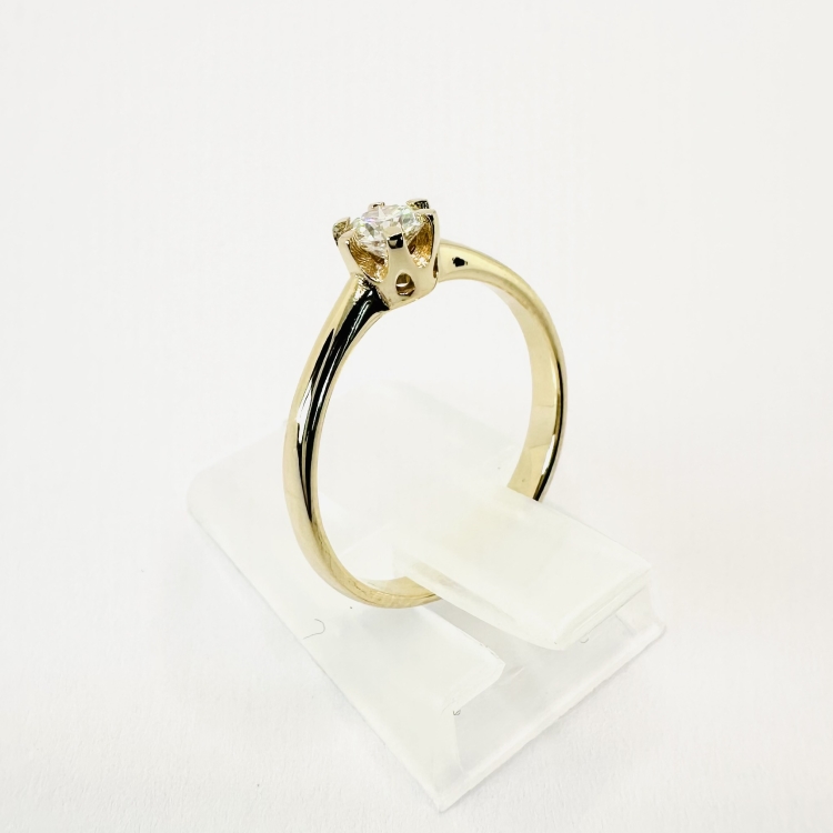 Pierścionek zaręczynowy z diamentem – Profil pierścionka – ABGOLD Baczyński