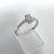 Pierścionek z diamentami ok. 0,45 ct – białe złoto próba 585 – widok tylnej części – ABGOLD Baczyński