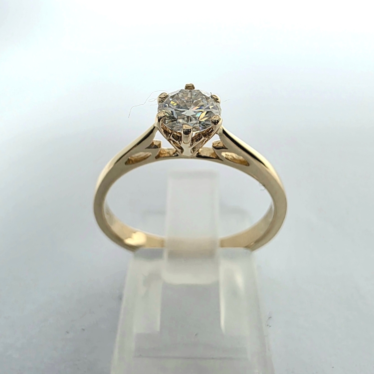 Pierścionek Diament Lab Grown 0,50 ct IGI – widok z góry – ABGOLD Baczyński