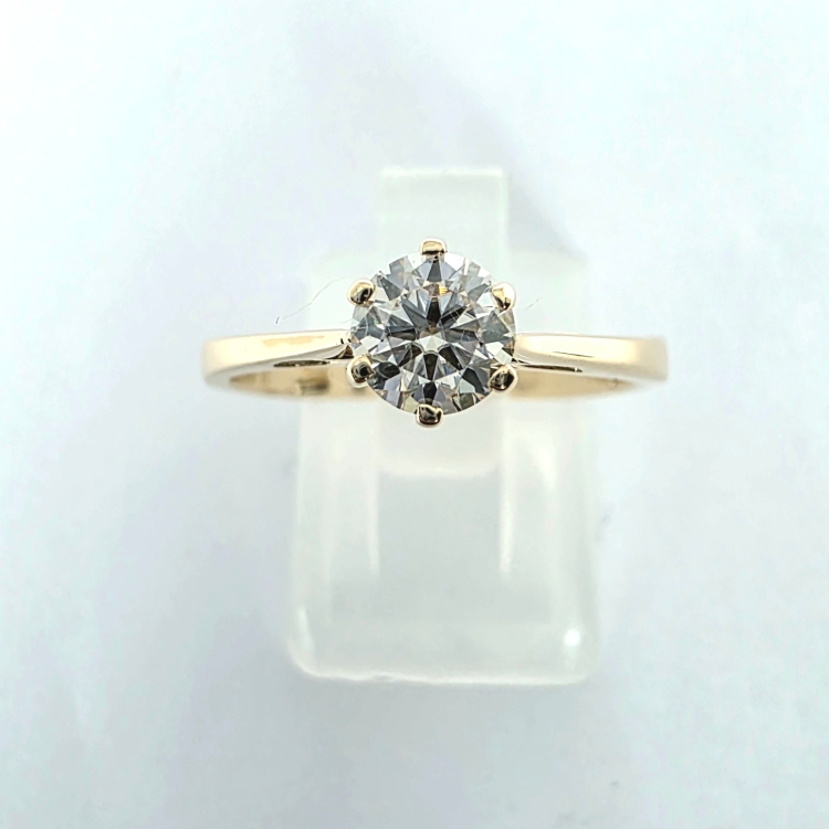 Pierścionek Diament Lab Grown 0,50 ct IGI – widok centralny – ABGOLD Baczyński