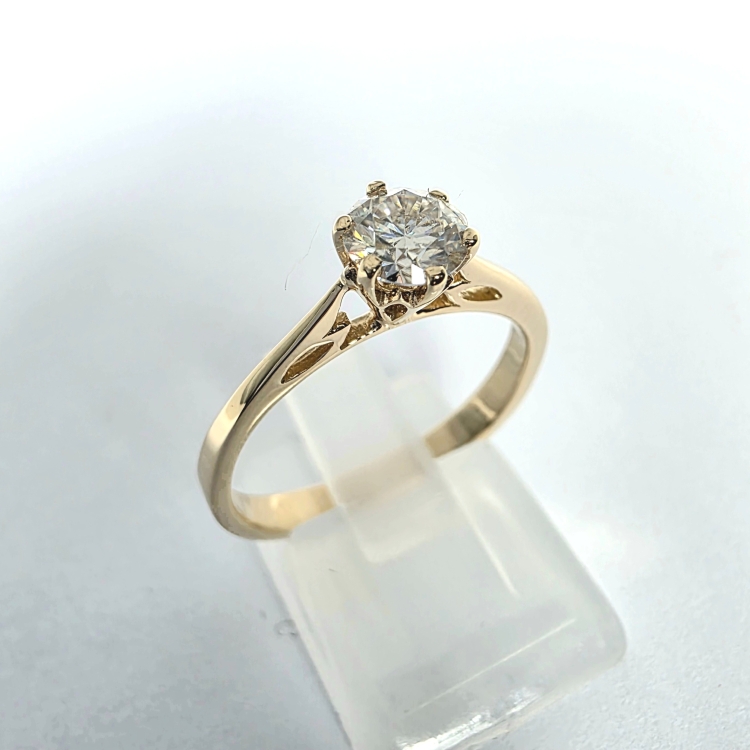 Pierścionek Diament Lab Grown 0,50 ct IGI – detal oprawy – ABGOLD Baczyński