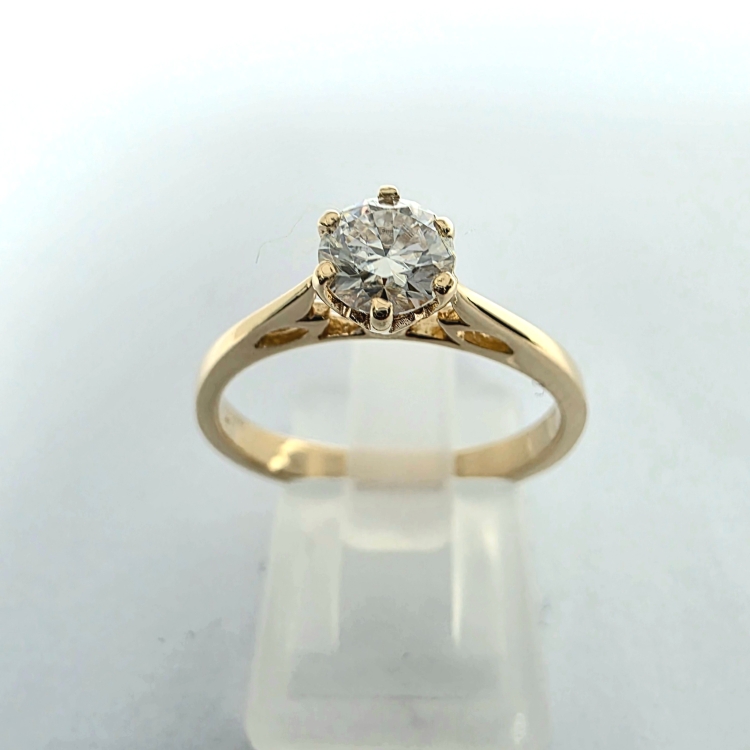 Pierścionek Diament Lab Grown 0,50 ct IGI – ujęcie pod kątem – ABGOLD Baczyński