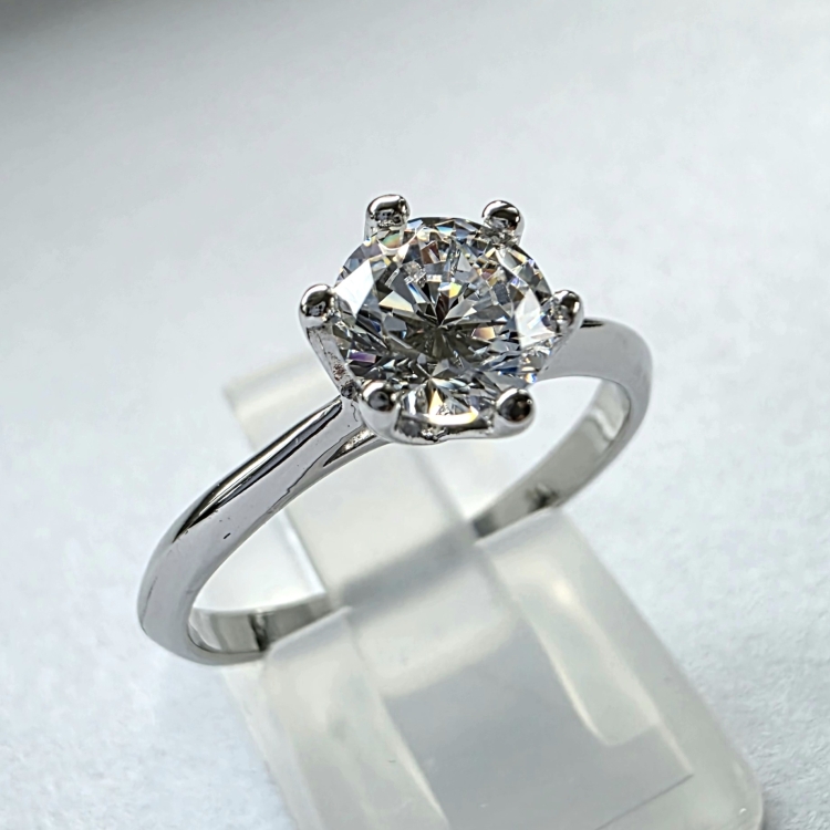 Pierścionek zaręczynowy z diamentem – Profil pierścionka – ABGOLD Baczyński