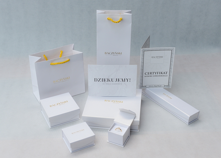 Zestaw wysyłkowy biały – ABGOLD Baczyński