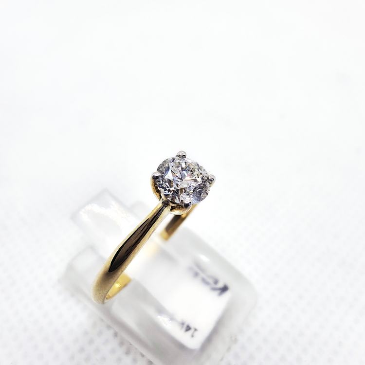 Pierścionek z naturalnym diamentem 0,50 ct – profil pierścionka – ABGOLD Baczyński