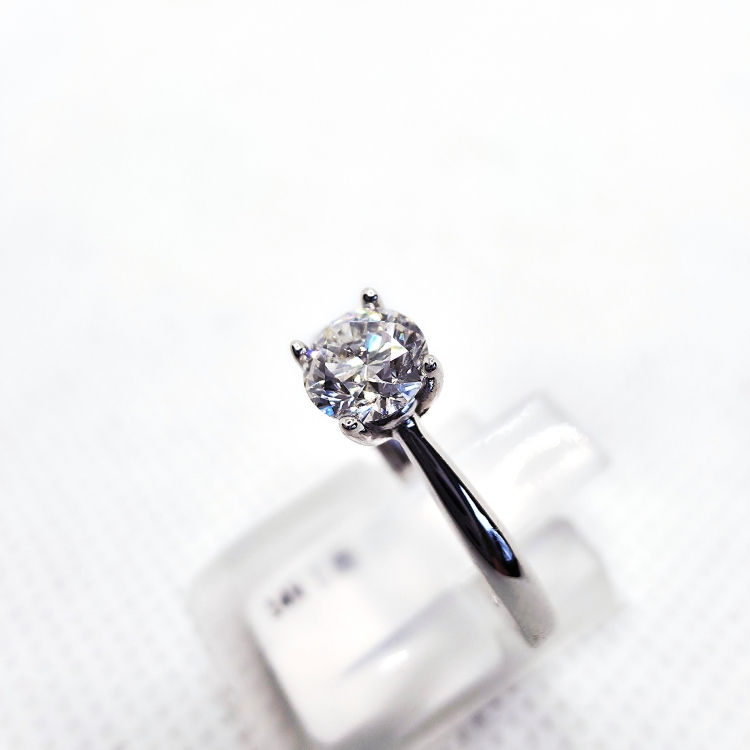Pierścionek z diamentem naturalnym ok. 0,50 ct – profil pierścionka – ABGOLD Baczyński