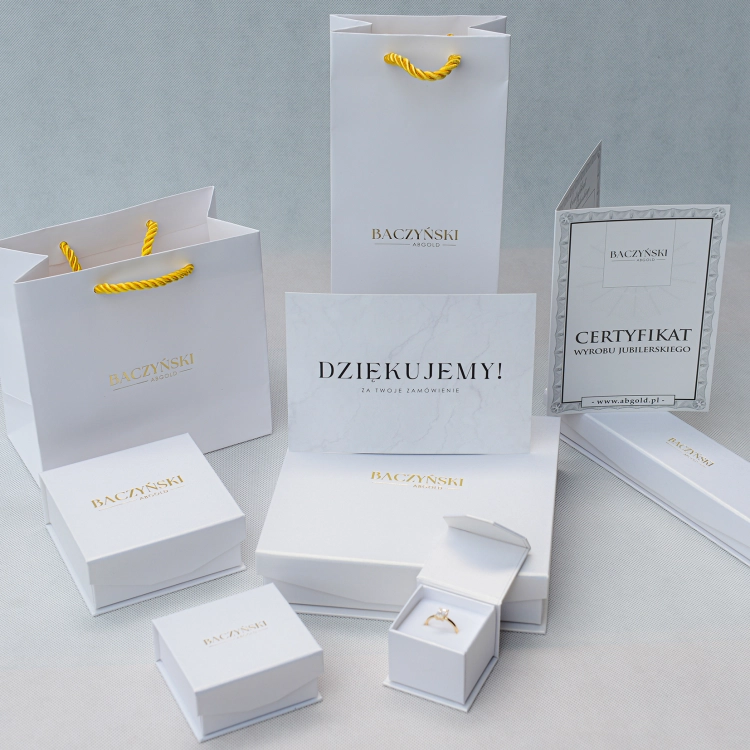 Zestaw wysyłkowy biały – ABGOLD Baczyński