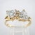 Pierścionek two hearts diamenty złoto 585 – widok frontalny – ABGOLD Baczyński