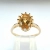 Retro Złoty pierścionek art deco z Cytrynem 1,50 ct – widok frontalny – ABGOLD Baczyński