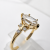 Pierścionek z diamentem 9x4 mm złoto 14K – ABGOLD