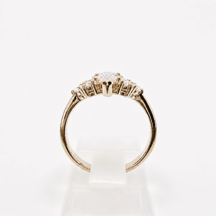 Pierścionek z diamentem Marquise – profil pierścionka – ABGOLD