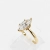 Pierścionek z diementem Marquise Lab-Grow ok. 1,5 ct złoto 585 (14K) – detal oprawy – ABGOLD Baczyński