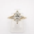Pierścionek moissanit Marquise 1,0 ct – widok z góry – ABGOLD Baczyński