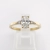 Złoty pierścionek z brylantami 0,45 ct – front – ABGOLD Baczyński