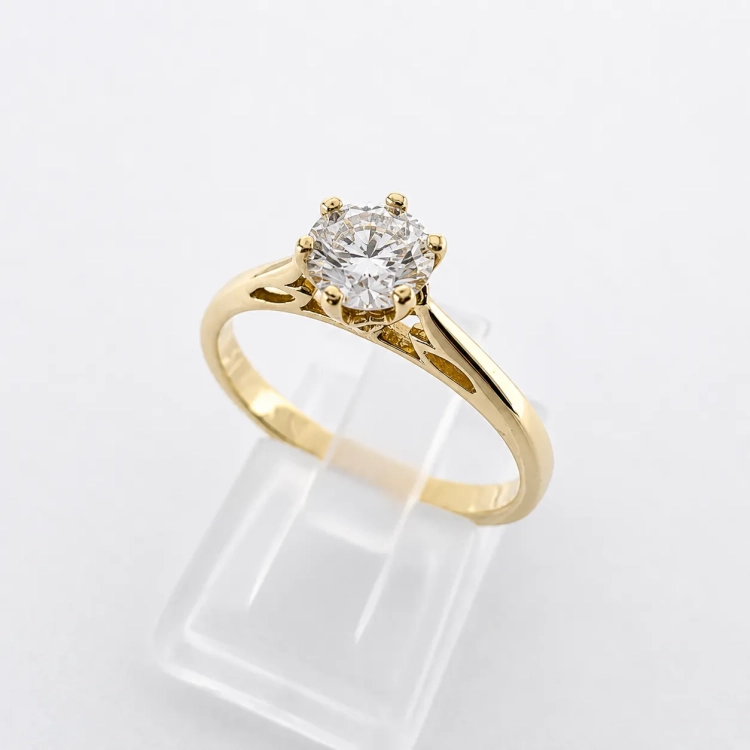 Pierścionek Diament Lab Grown 0,50 ct IGI – profil pierścionka – ABGOLD Baczyński