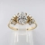 Pierścionek Vintage art deco z diamentami Lab Grown – widok frontalny – ABGOLD Baczyński