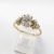 Pierścionek Vintage art deco z diamentami Lab Grown – profil pierścionka – ABGOLD Baczyński