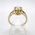Pierścionek Vintage art deco Diament Yellow – detal oprawy – ABGOLD Baczyński