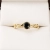 Pierścionek zaręczynowy z czarnym diamentem – widok z góry – ABGOLD Baczyński