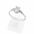 Białe złoto 585 – pierścionek z diamentami ok. 0,45 ct – ujęcie boczne – ABGOLD Baczyński