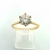 Pierścionek zaręczynowy z diamentem Lab-Grown 1,0 ct – złoto 585 – widok z góry – ABGOLD Baczyński