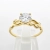 Pierścionek Vintage Retro z Diamentem Lab-Grown 0,50 ct złoto 585 – widok frontalny – ABGOLD Baczyński