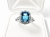 Pierścionek vintage z topazem Swiss Blue – profil pierścionka – ABGOLD Baczyński