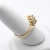 Pierścionek z żółtego złota próba 585 z moissanitem 1,0 ct VVS D – profil na ryglu jubilerskim – ABGOLD Baczyński