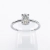 Pierścionek z białego złota 585 Diament 0,42 ct – Widok frontalny – ABGOLD Baczyński