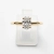 Złoty pierścionek 585 Diament owal 0,42 ct – Detal oprawy – ABGOLD Baczyński