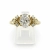 Złoty pierścionek 585 z moissanitem 1,0ct VVS D – profil pierścionka – ABGOLD Baczyński