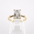 Pierścionek z diamentem 1,0 ct emerald cut – widok frontalny – ABGOLD Baczyński