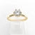 Pierścionek zaręczynowy z diamentem 0,50 ct – złoto 585 – front – ABGOLD Baczyński