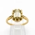 Pierścionek Vintage art deco Diament Yellow – widok frontalny – ABGOLD Baczyński