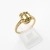 Pierścionek Vintage art deco Diament Yellow – profil pierścionka – ABGOLD Baczyński