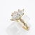 Pierścionek z diamentem Lab-Grown Marquise 1,00 ct w żółtym złocie 585 – ujęcie pod kątem – ABGOLD Baczyński