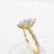 Pierścionek z diamentem Lab-Grown Marquise 1,00 ct w żółtym złocie 585 – profil pierścionka – ABGOLD Baczyński