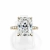 Pierścionek z moissanitem Radiant 3,00 ct – detal oprawy – ABGOLD Baczyński