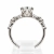 Elegancki pierścionek z moissanitem Marquise VVS1/D – ABGOLD Baczyński