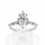 Pierścionek z naturalnym diamentem Marquise 1,00 ct – widok frontalny – ABGOLD Baczyński